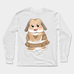 Beige Rabbit Outfit _ Bunniesmee Long Sleeve T-Shirt